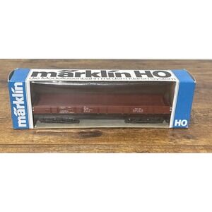 Marklin 4473 HO Scale German Federal Railway Low Side Flatcar LN/Box